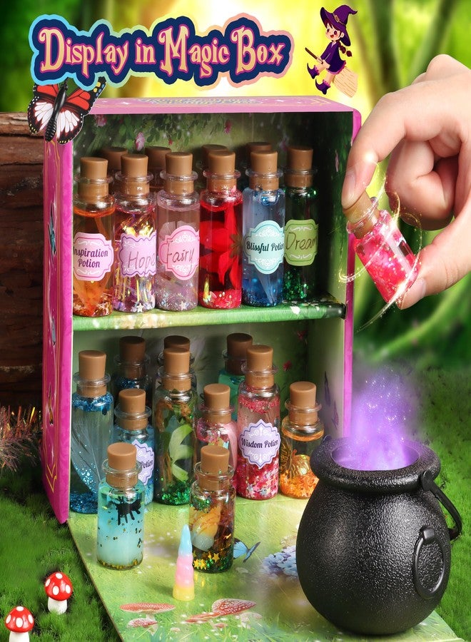 wookidel Fairy Magic Craft Kit for Kids with 20PCS Potion Bottles - Fairy Magical Potions Making Craft Kit - Gift for Christmas, Birthday, Creative Art Crafts Kits for Girls Boys 6 7 8 9 10 Year Old - Image 4